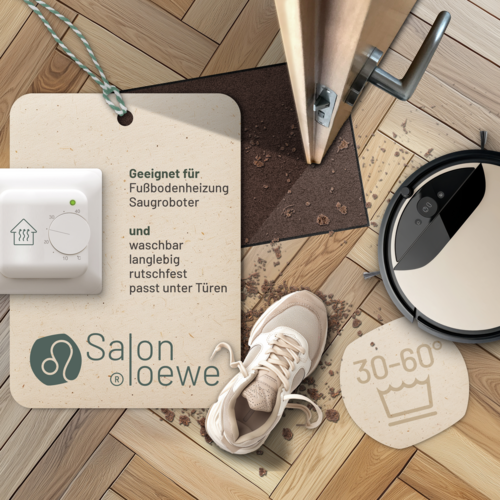Salonloewe Schokobraun Halb rund 40 x 60 cm