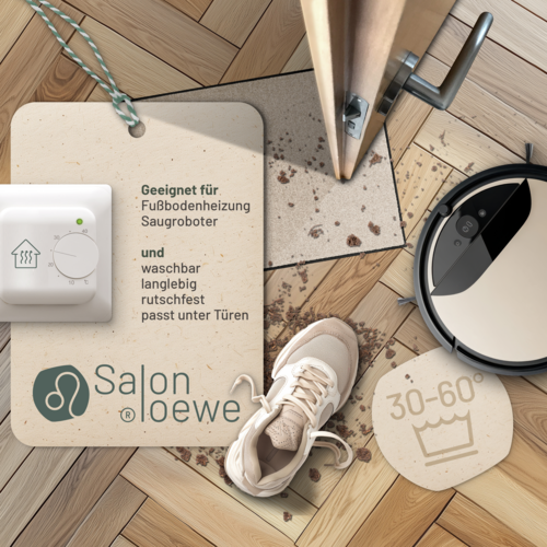 Salonloewe Sand Teppich 40 x 60 cm