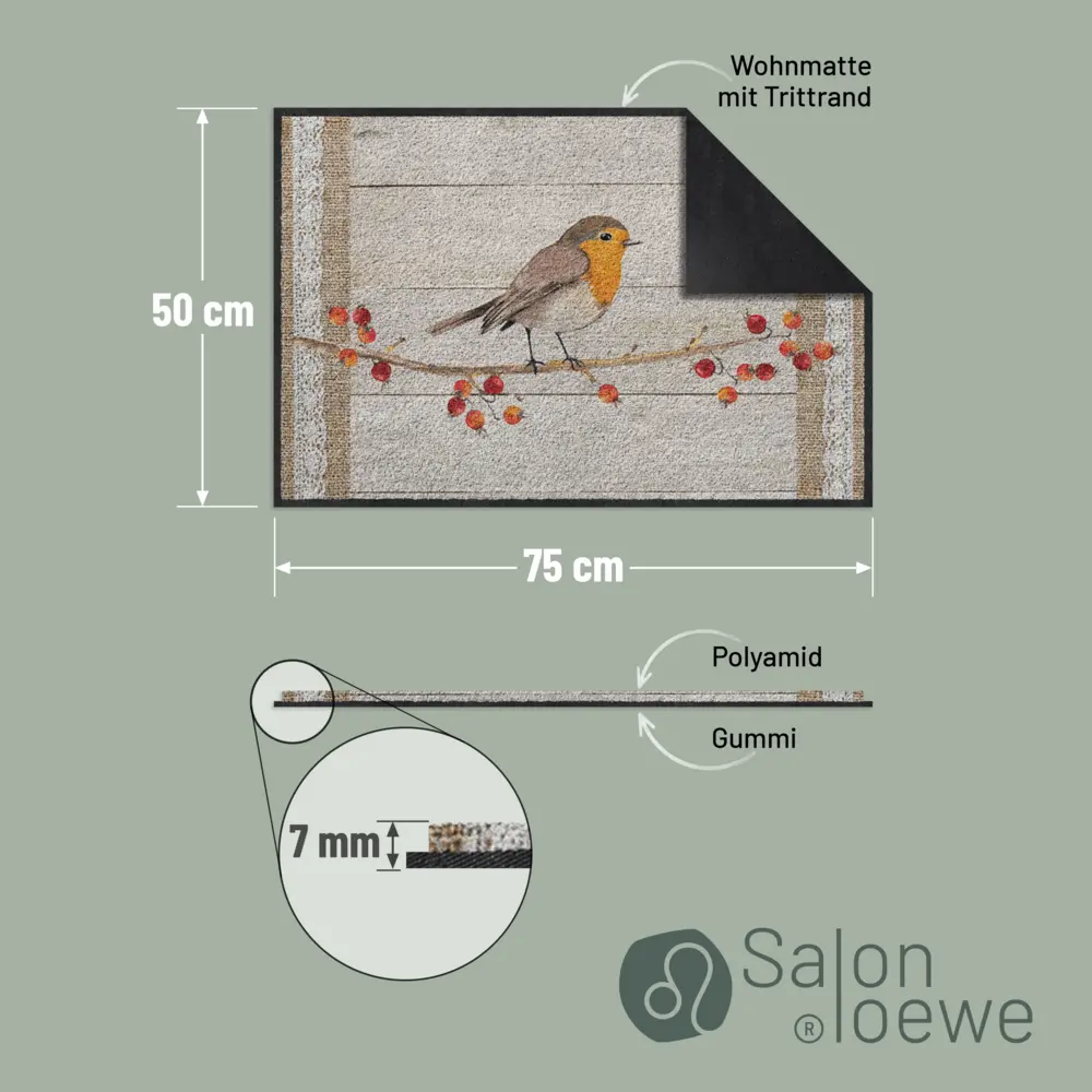 Salonloewe Twiggy Eingangsmatte 50 x 75 cm 3 Salonloewe Twiggy Eingangsmatte 50 x 75 cm – Bild 4