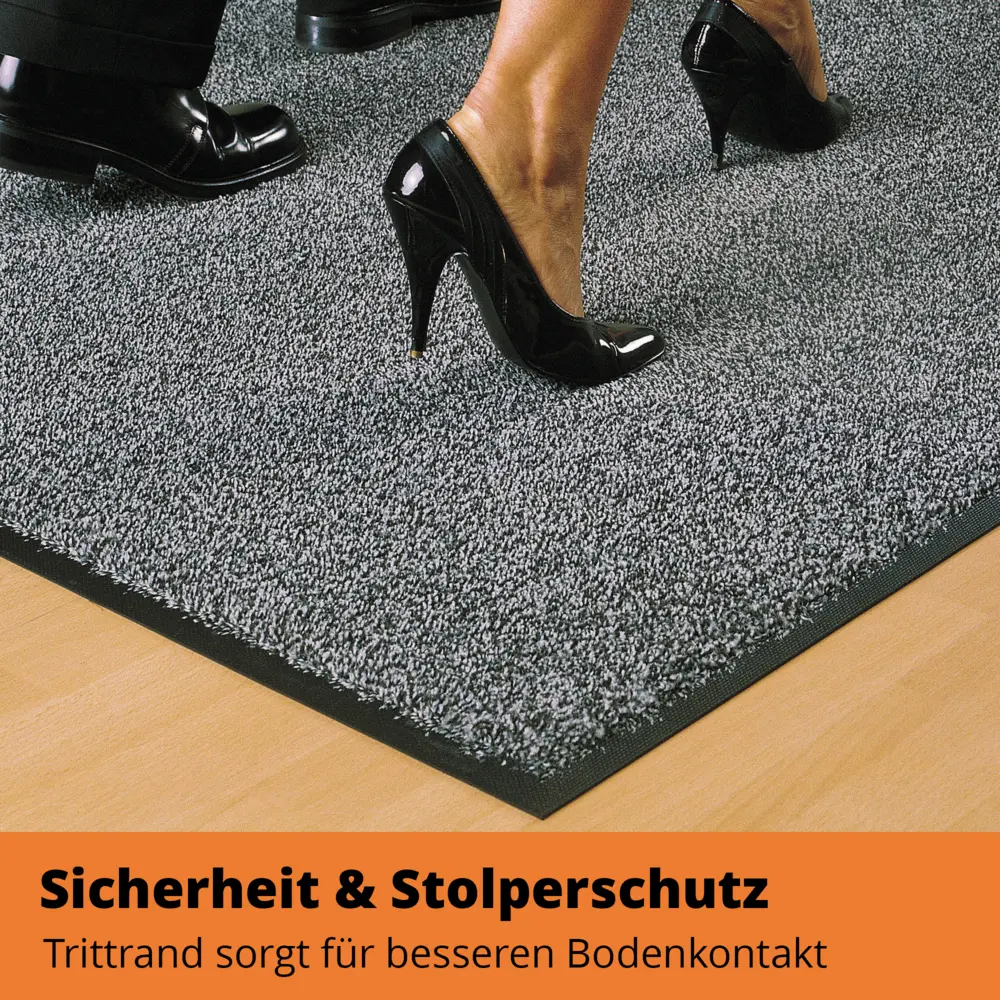 SWmat UZO Clean Schmutzfangmatte | Waschbar, Rutschfest, Robust Grau 200 x 130 cm – Bild 6