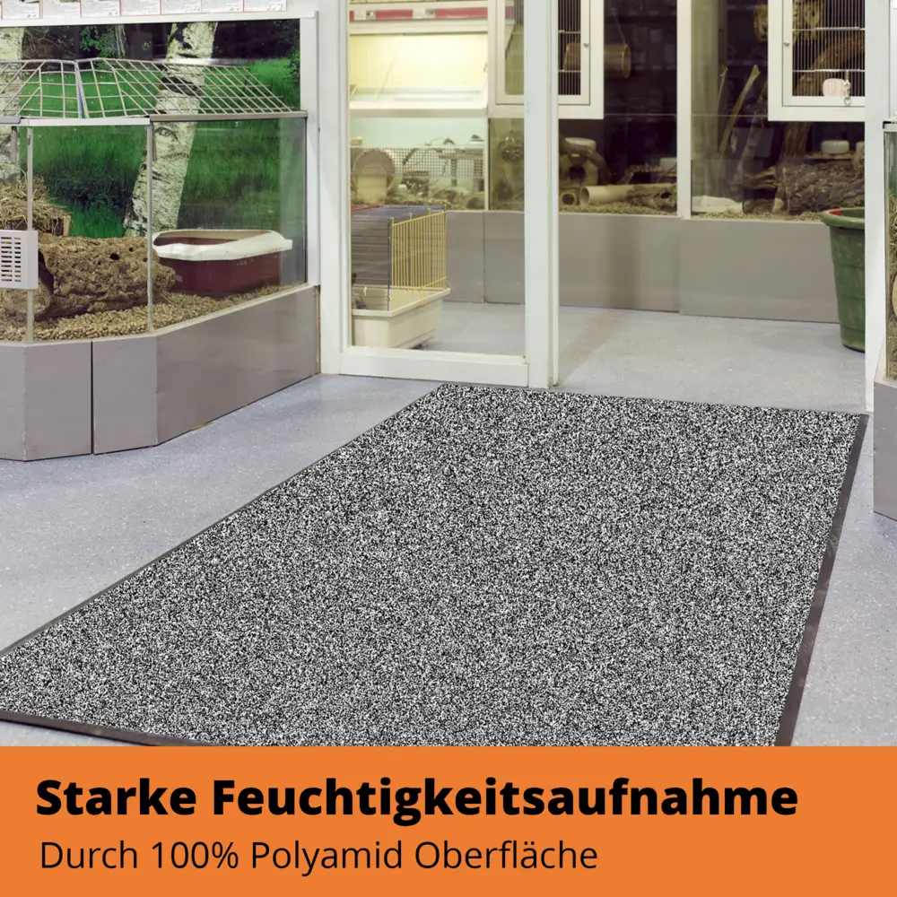 SWmat UZO Clean Schmutzfangmatte | Waschbar, Rutschfest, Robust Grau 200 x 130 cm – Bild 4