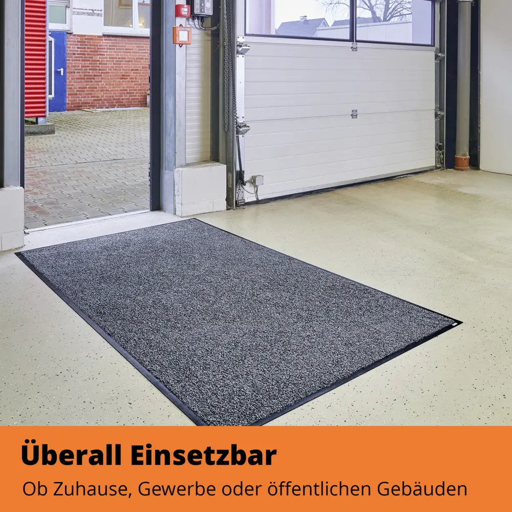 SWmat UZO Clean Schmutzfangmatte | Waschbar, Rutschfest, Robust Grau 200 x 130 cm – Bild 3