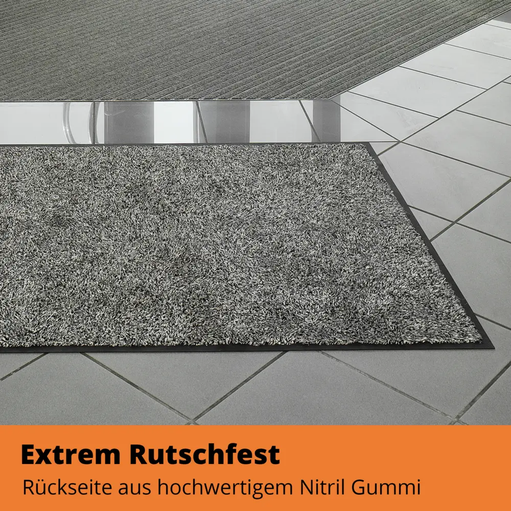 SWmat UZO Clean Schmutzfangmatte | Waschbar, Rutschfest, Robust Grau 200 x 130 cm – Bild 8