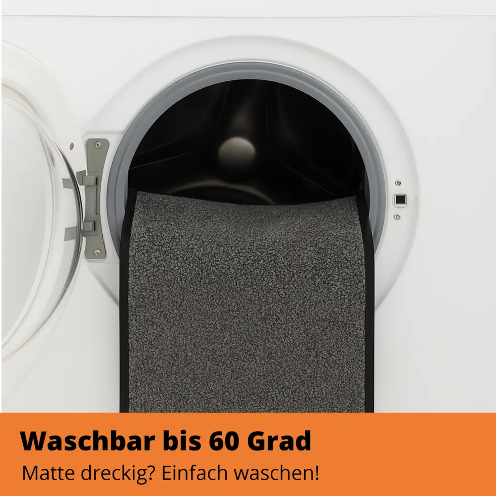 SWmat UZO Clean Schmutzfangmatte | Waschbar, Rutschfest, Robust Grau 200 x 130 cm – Bild 7