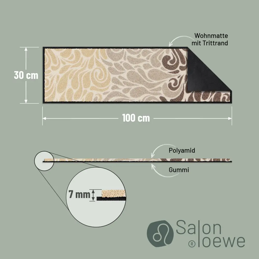 Salonloewe Mingled Waves driftwood Minimatte 30 x 100 cm 3 Salonloewe Mingled Waves driftwood Minimatte 30 x 100 cm – Bild 4