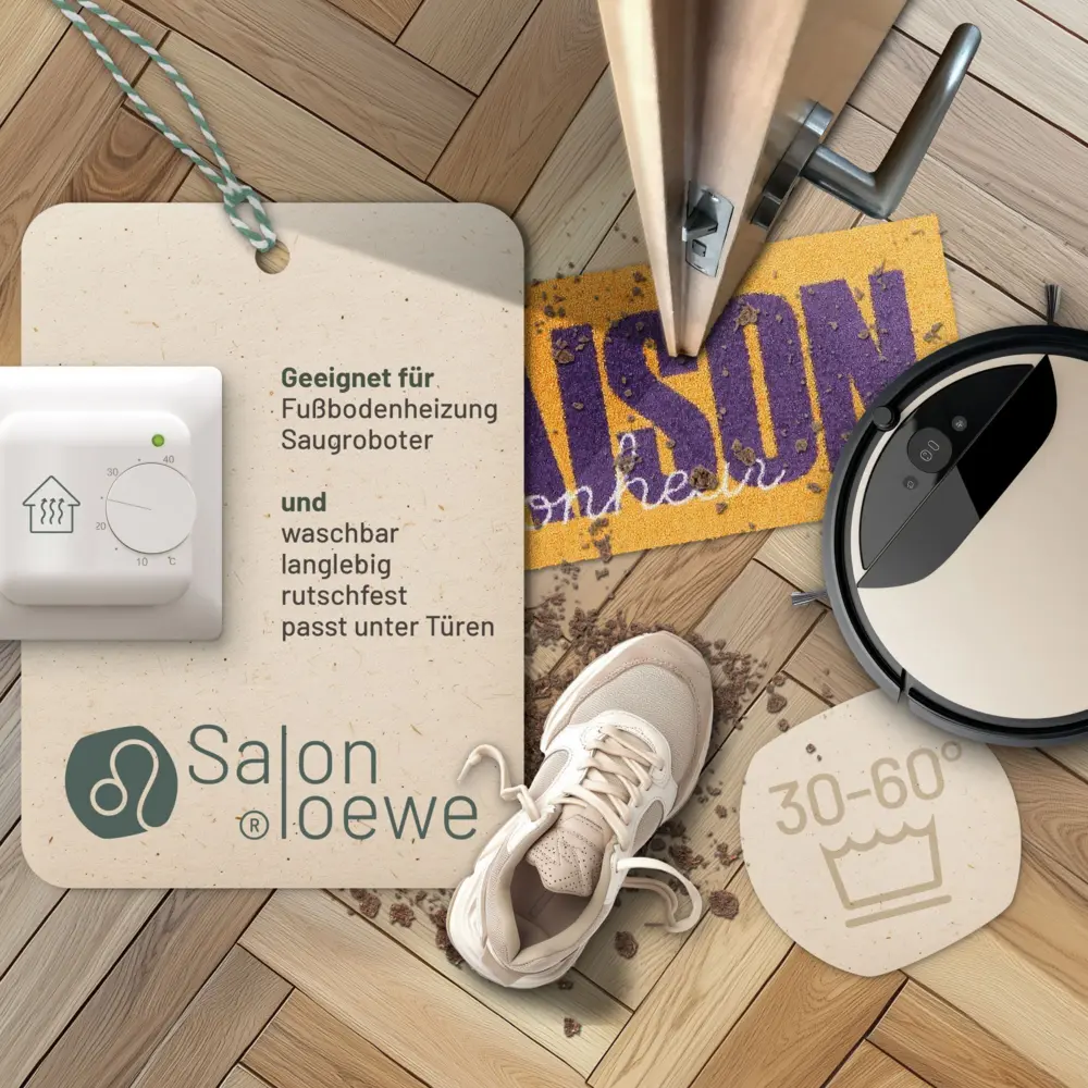 Salonloewe Maison Type orange-violet Eingangsmatte, Minimatte 30 x 75 cm 2 Salonloewe Maison Type orange-violet Eingangsmatte, Minimatte 30 x 75 cm – Bild 3
