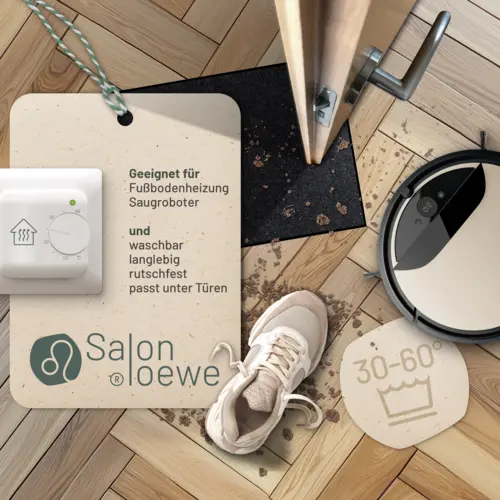Salonloewe Schwarz Läufer 40 x 60 cm 6 B00CTZCQTMPT02 de DE