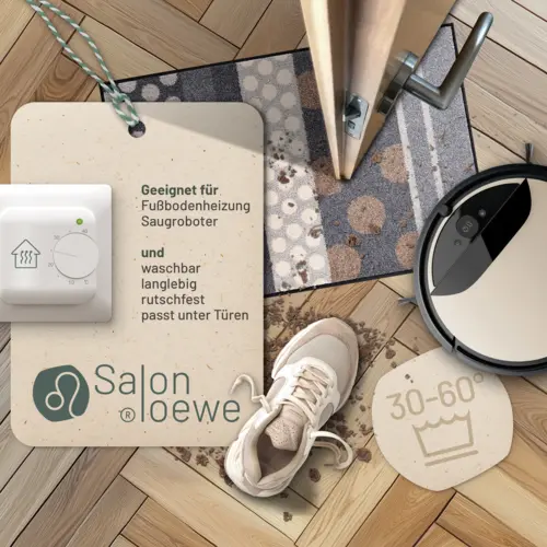 Salonloewe Glamour Dots grau Teppich 50 x 75 cm 7 B00RVN2CD2PT02 de DE