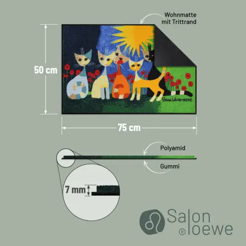 Salonloewe Una Bella Compagnia Läufer 50 x 75 cm 8 B01JNS4N7UPT03 de DE