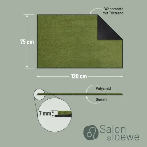 Salonloewe Salbei Läufer 75 x 120 cm 7 B086CXVZ9DPT03 de DE