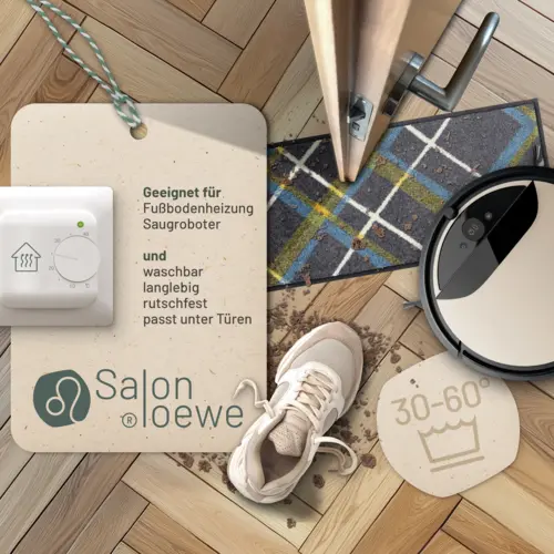 Salonloewe Bente grey-yellow Schuhabstellmatte 30 x 100 cm 7 B0BTY32SYKPT02 de DE