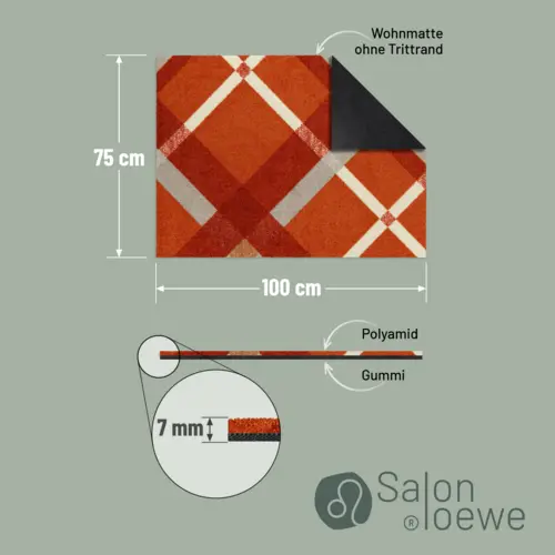 Salonloewe Bente terra-red Teppich 75 x 100 cm 8 B0BTY3XMNPPT03 de DE