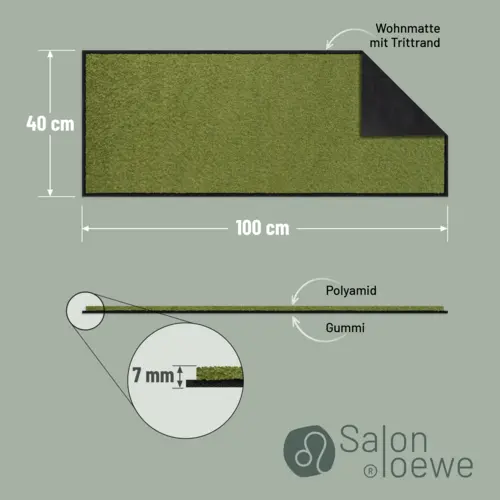 Salonloewe Salbei Läufer 40 x 100 cm 7 B0CW21DK9DPT03 de DE