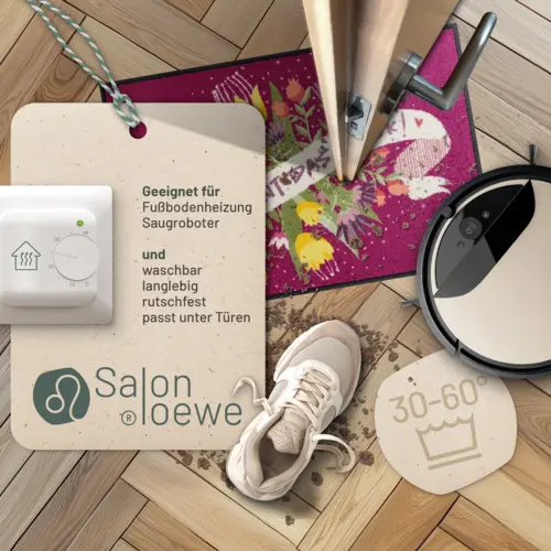 Salonloewe Das Glück Eingangsmatte 50 x 75 cm 7 B0D96J9L2BPT02 de DE