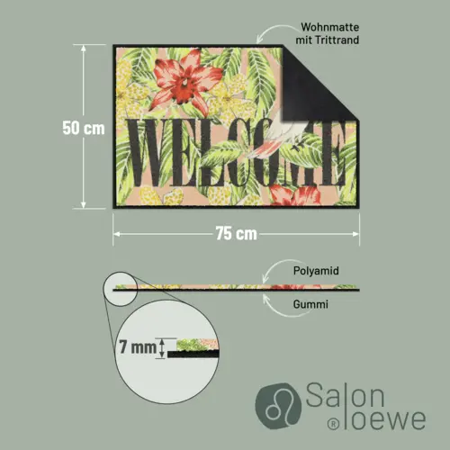 Salonloewe Tropical Mood Eingangsmatte 50 x 75 cm 8 B0FGPRQTYFPT03 de DE