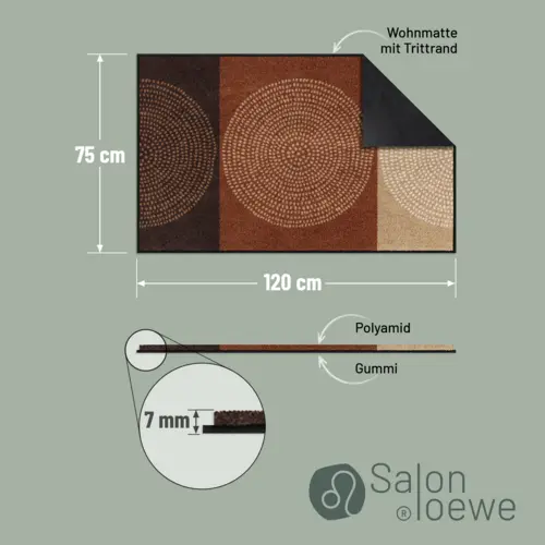 Salonloewe Nestor mocca Teppich 75 x 120 cm 8 B0FGPTHZ62PT03 de DE
