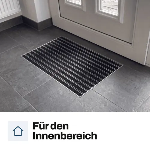 Eingelassene Fußmatte für Innen nach Maß - Ripseinlage - Alu Anthrazit 22 mm 23 portagard i mobil 06 innenbereich de DE