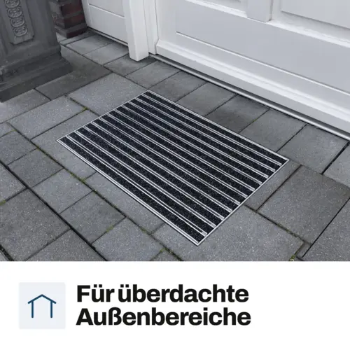 Eingelassene Fußmatte für Innen nach Maß - Ripseinlage - Alu Anthrazit 22 mm 24 portagard i mobil 07 aussenbereich de DE