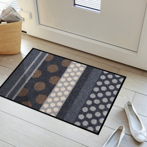 Salonloewe Glamour Dots grau Entrance mat 50 x 75 cm