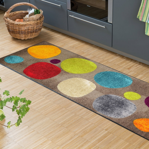 Salonloewe Broken Dots colourful Läufer 60 x 180 cm