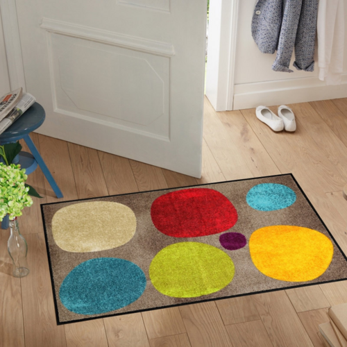 Salonloewe Broken Dots colourful Teppich 75 x 120 cm