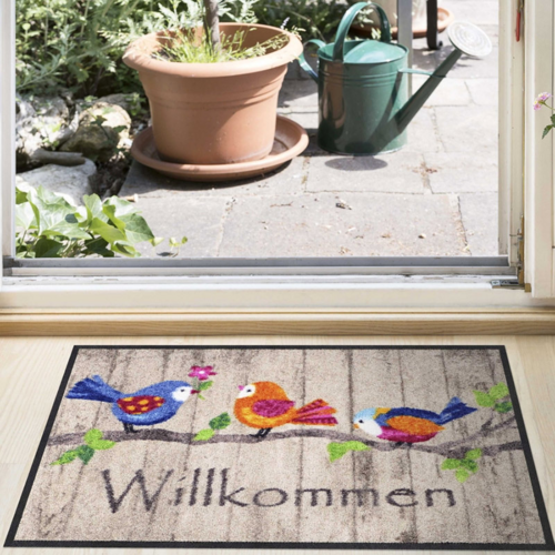 Salonloewe Birds Wood Eingangsmatte 50 x 75 cm