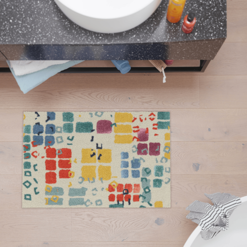 Alfombra ligera Salonloewe Funky Cubes 50 x 75 cm