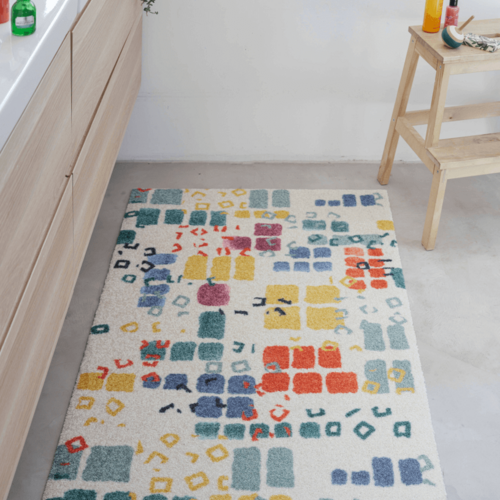 Alfombra ligera Salonloewe Funky Cubes 75 x 120 cm