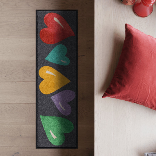 Salonloewe Big Hearts Colourful zerbino da ingresso 30 x 100 cm