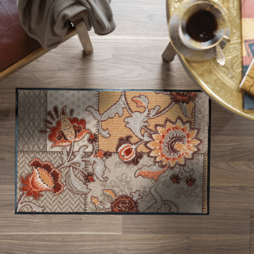 Salonloewe Bohemian Patch taupe vloerkleed 50 x 75 cm