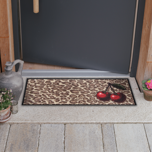 Salonloewe Cherry Cherry Leo Zerbino da ingresso, Mini tappetino 30 x 75 cm