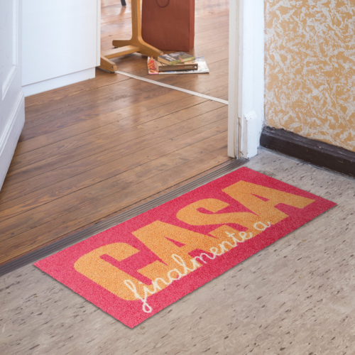 Salonloewe Casa Type pink-orange Eingangsmatte, Minimatte 30 x 75 cm