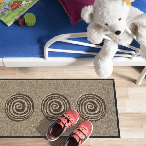 Salonloewe Finn beige Minimatte 30 x 60 cm