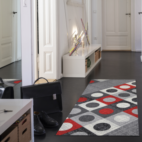 Salonloewe Boules red Läufer 75 x 190 cm
