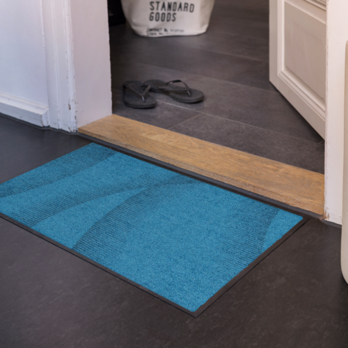 Alfombra aquamarina Salonloewe Dune 50 x 75 cm
