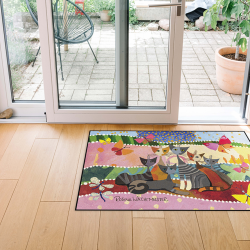 Alfombra de Rayas de Color Salonloewe 75 x 120 cm