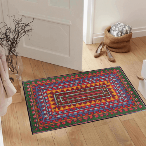 Alfombra colorida Salonloewe Dario 75 x 120 cm