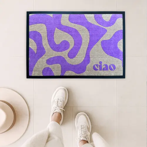 Design Fußmatte CIAO in Lila 50 x 75 cm Ciao 5 Design Fußmatte CIAO in Lila 50 x 75 cm Ciao – Bild 6