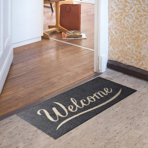 Salonloewe Simply Welcome grey Mini mat 30 x 75 cm 2 Salonloewe Simply Welcome grey Mini mat 30 x 75 cm - Image 3