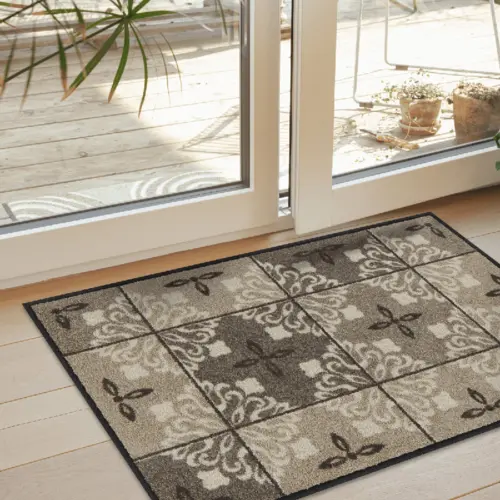 Salonloewe Ornamontana taupe Felpudos entrada 50 x 75 cm 2 Salonloewe Ornamontana taupe Felpudos entrada 50 x 75 cm - Imagen 3