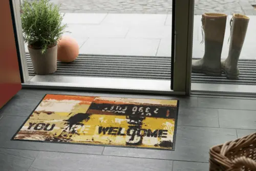 Salonloewe Streetart Welcome yellow Eingangsmatte 50 x 75 cm 4 Salonloewe Streetart Welcome yellow Eingangsmatte 50 x 75 cm – Bild 5