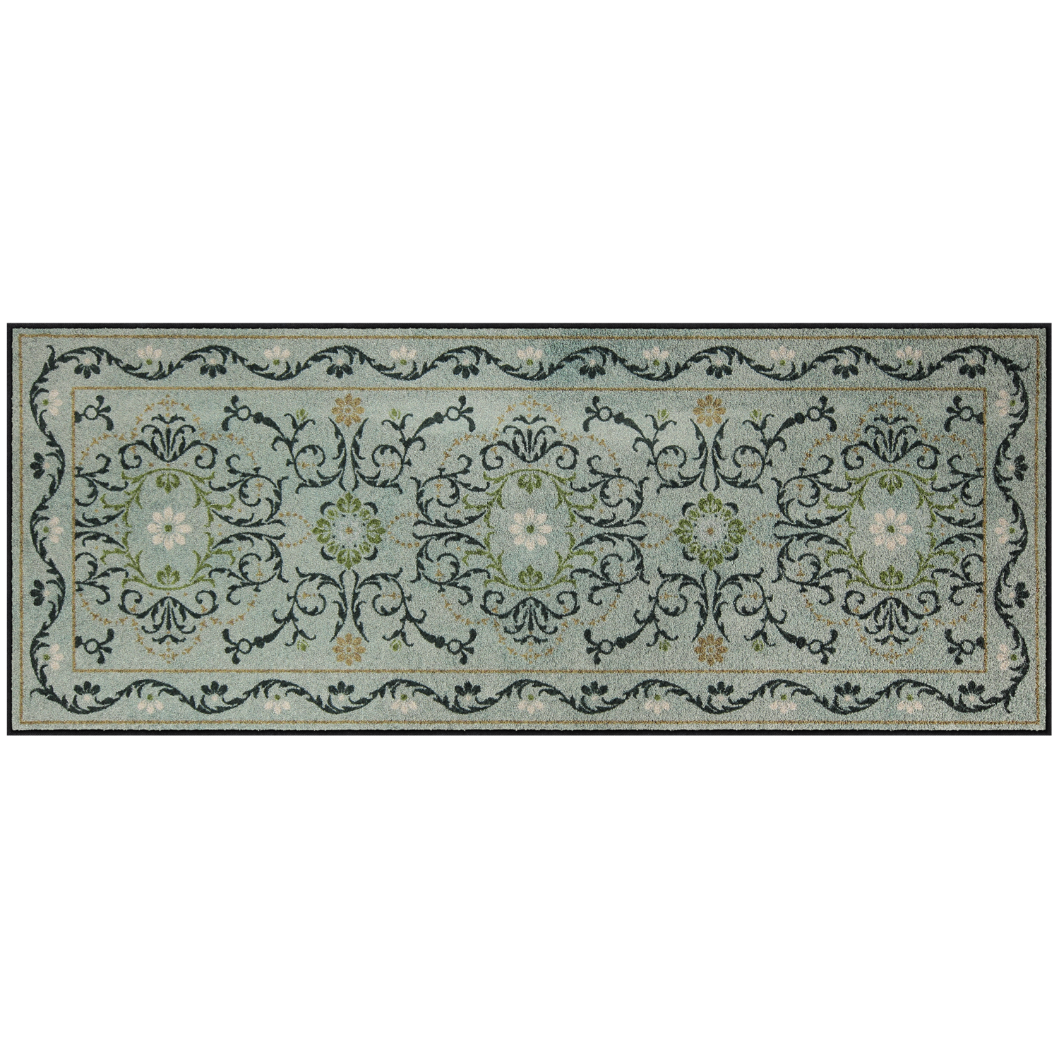 Salonloewe Vintage Moments sage Läufer 75 x 190 cm