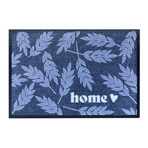Design doormat Home with leaves in purple -  - 40 x 60 cm