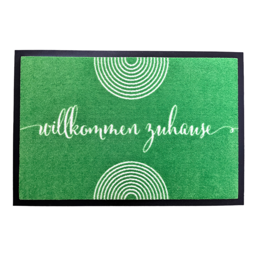 Design doormat Welcome Home in Green -  - 40 x 60 cm