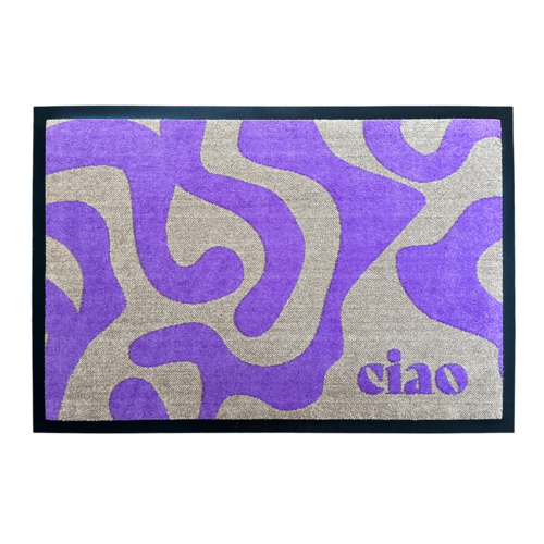 Design Fußmatte CIAO in Lila -  - 40 x 60 cm