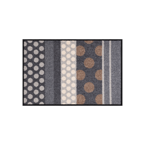 Salonloewe Glamour Dots grau Eingangsmatte 50 x 75 cm