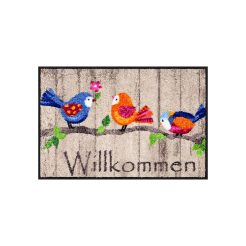 Salonloewe Birds Wood Eingangsmatte 50 x 75 cm