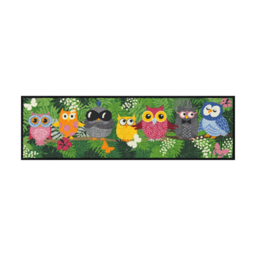 Salonloewe Dschungeleulen Mini mat 30 x 100 cm