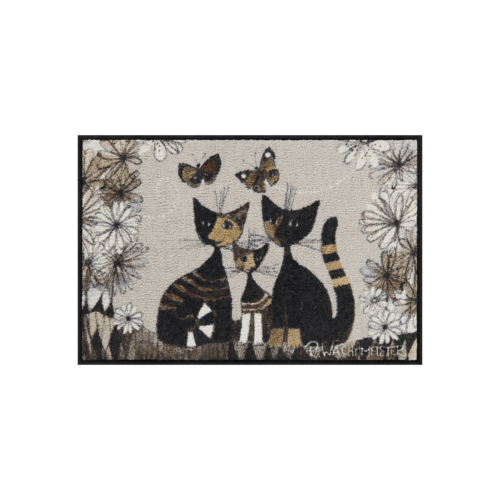 Salonloewe Gatti con Fiori Eingangsmatte 50 x 75 cm