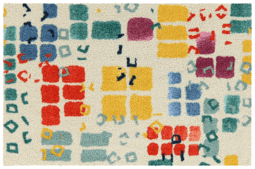 Alfombra ligera Salonloewe Funky Cubes 50 x 75 cm